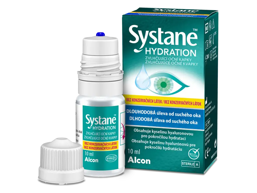 Systane Hydration zvlhčující oční kapky bez konzervantů10 ml