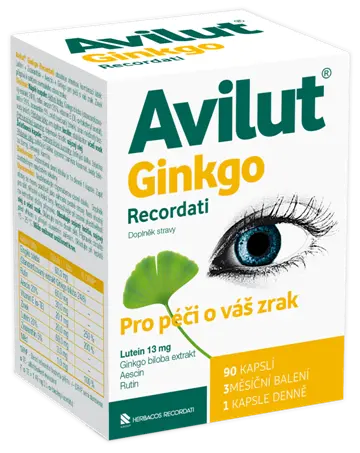 Avilut Ginkgo Recordati 90 kapslí