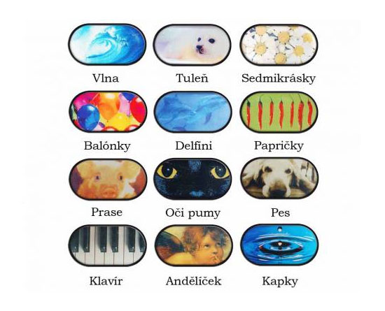 Směs motivů se zrcátkem